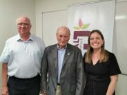 Breal Mayor Ethore, with Jean-Paul Favrais and Consul Cintora