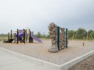 View of Rock Wall and Playground Equipment