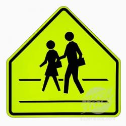 School Crossing Road Sign