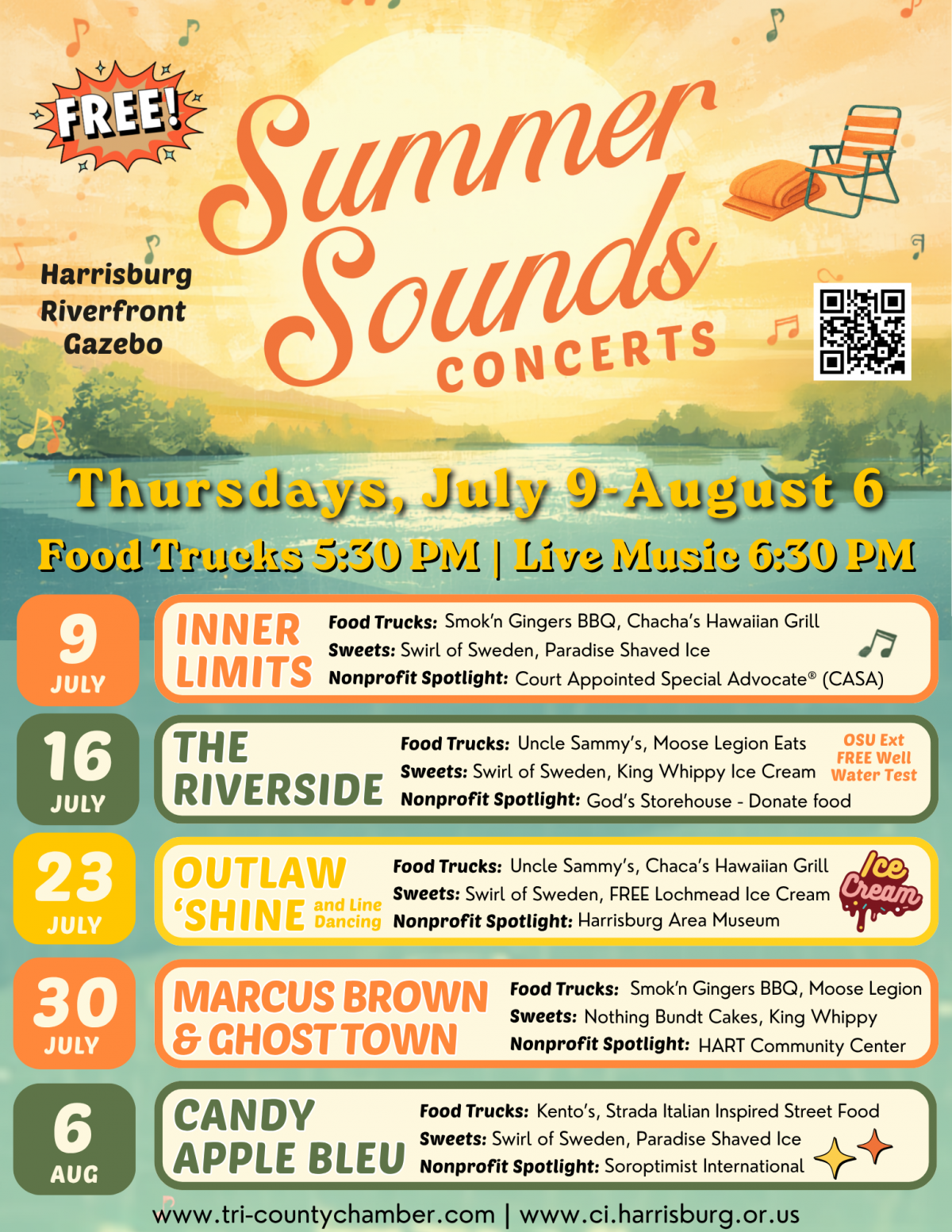 Summer Sounds Event Flyer