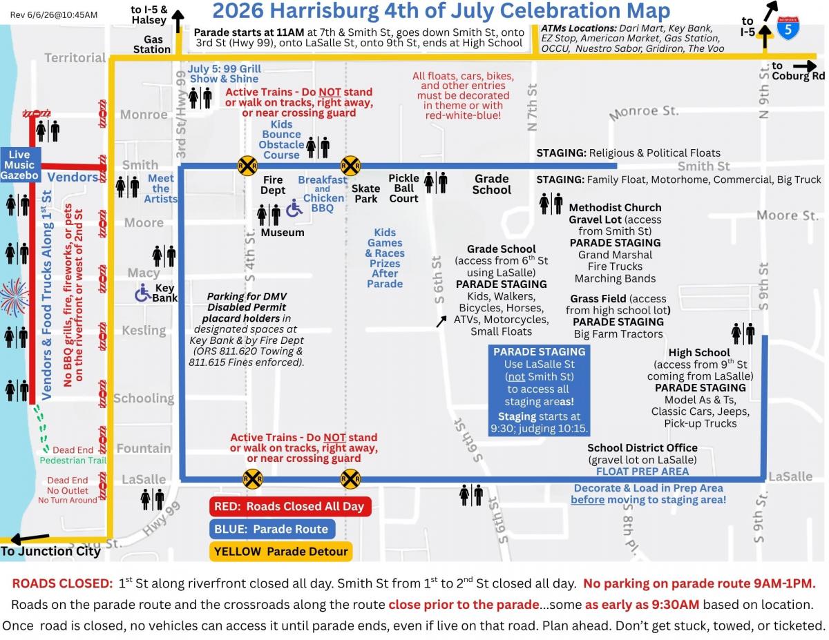 JULY 4TH PARADE MAP